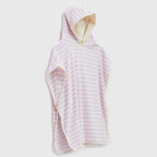Children's Hooded Towel with Soft Lilac Swan Princess Pattern