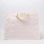 Bolso tote de playa Lazy Days - Rayas rosas