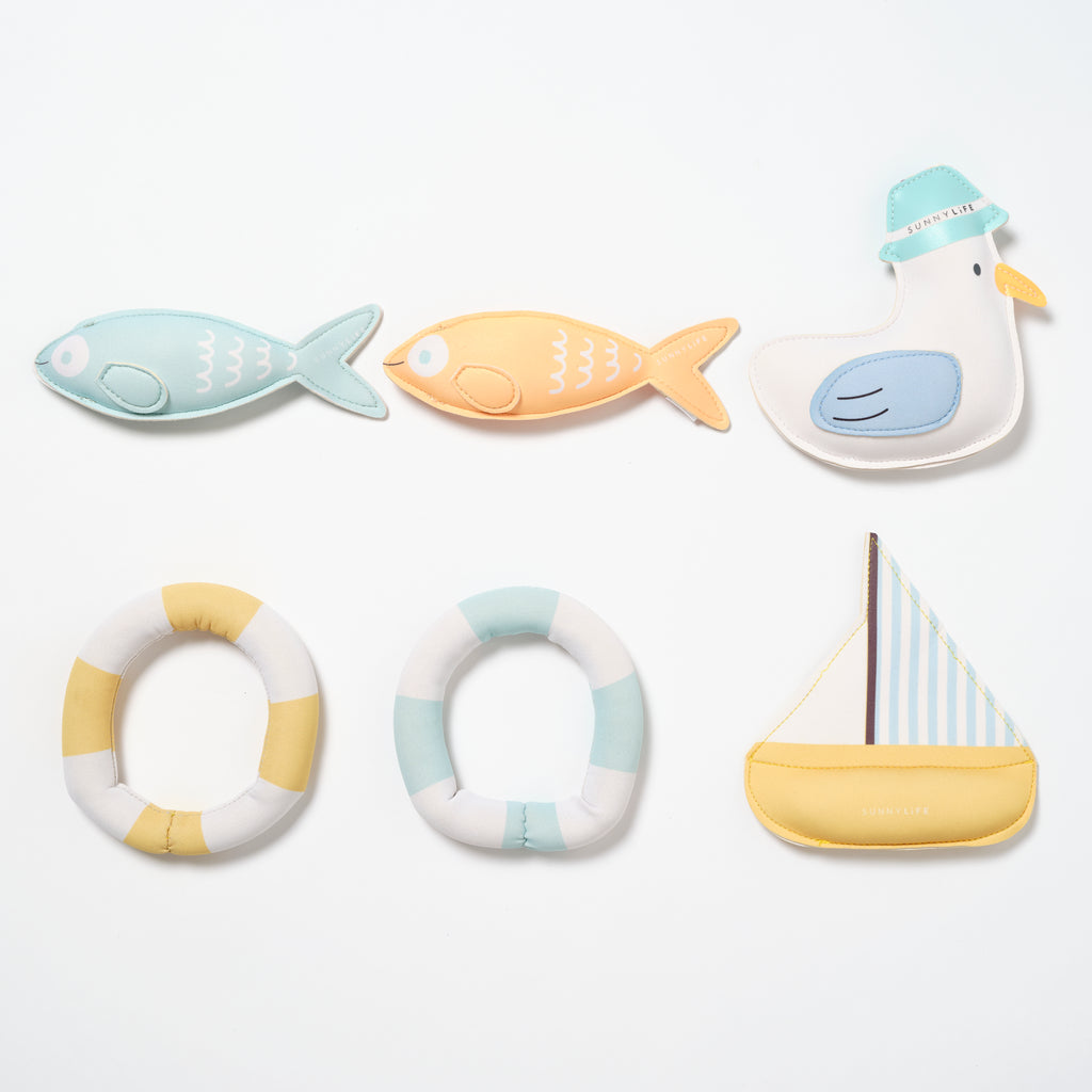 Ensemble De 6 Figurines Dive Buddies Sid La Mouette