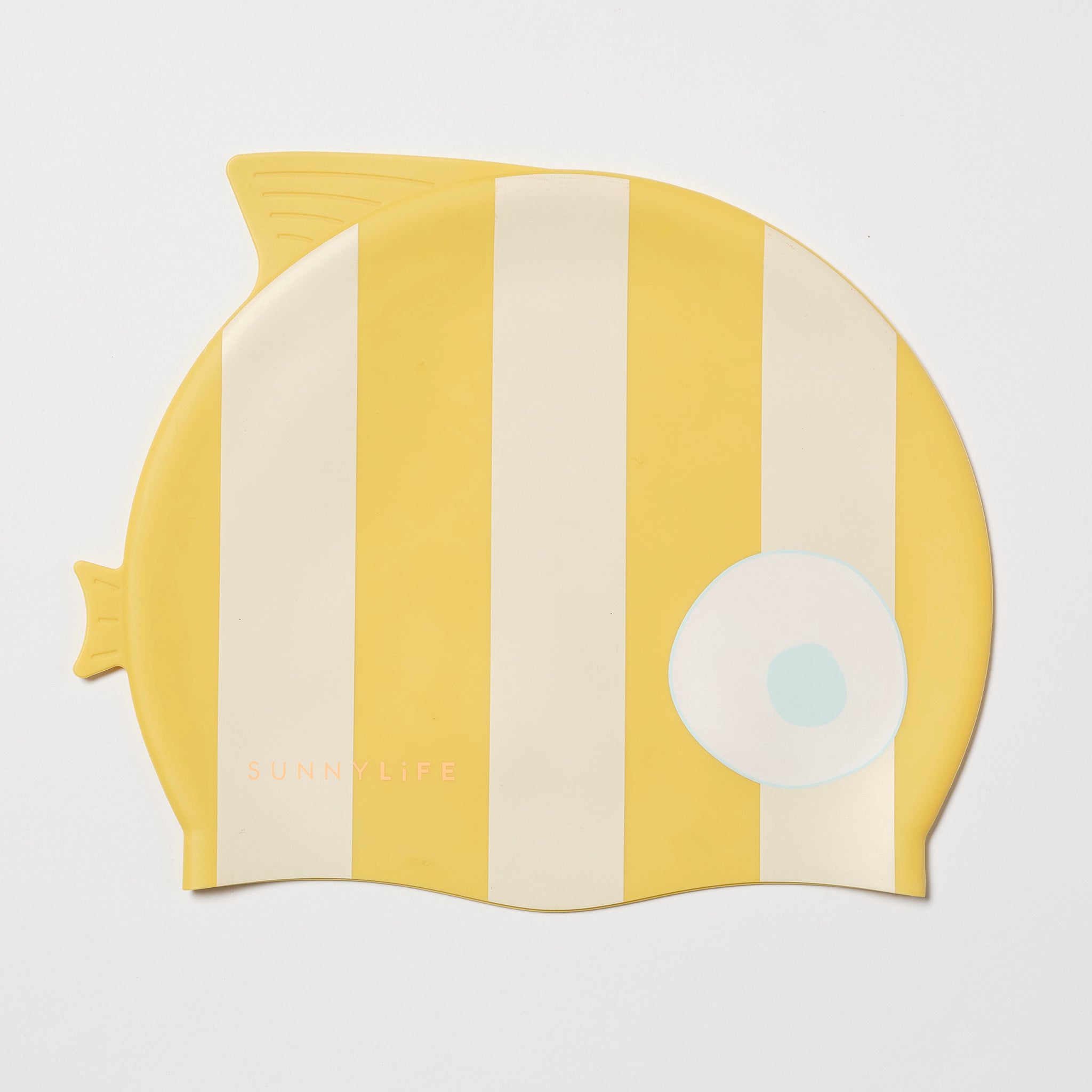 Bonnet De Bain Enfant Finn Le Poisson Rayures Moutarde