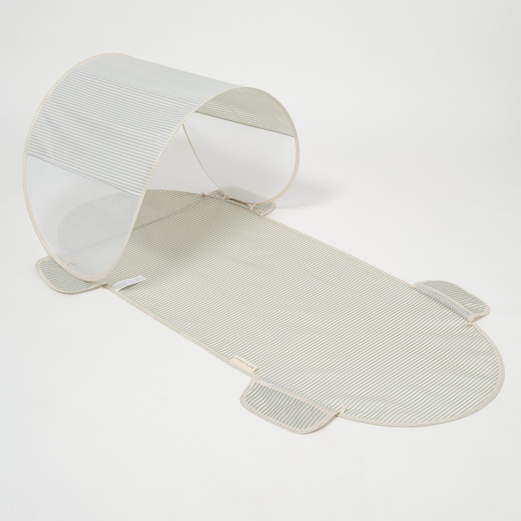 Solo Sun Shader La Palma Sage Stripe