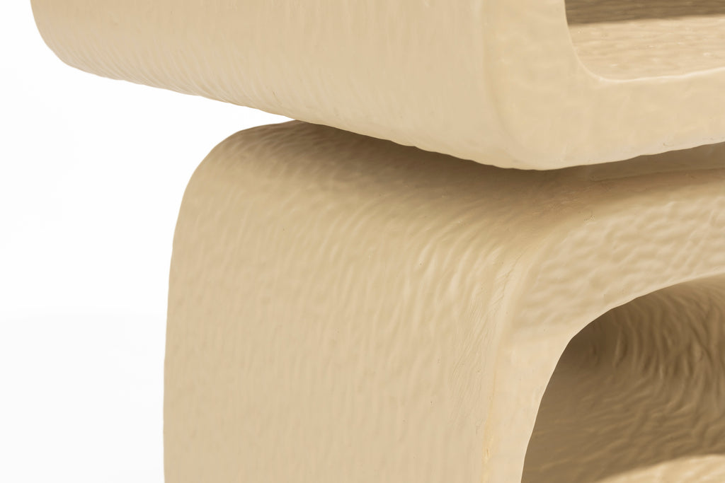 Eddy - Table D'Appoint - Résine - Beige