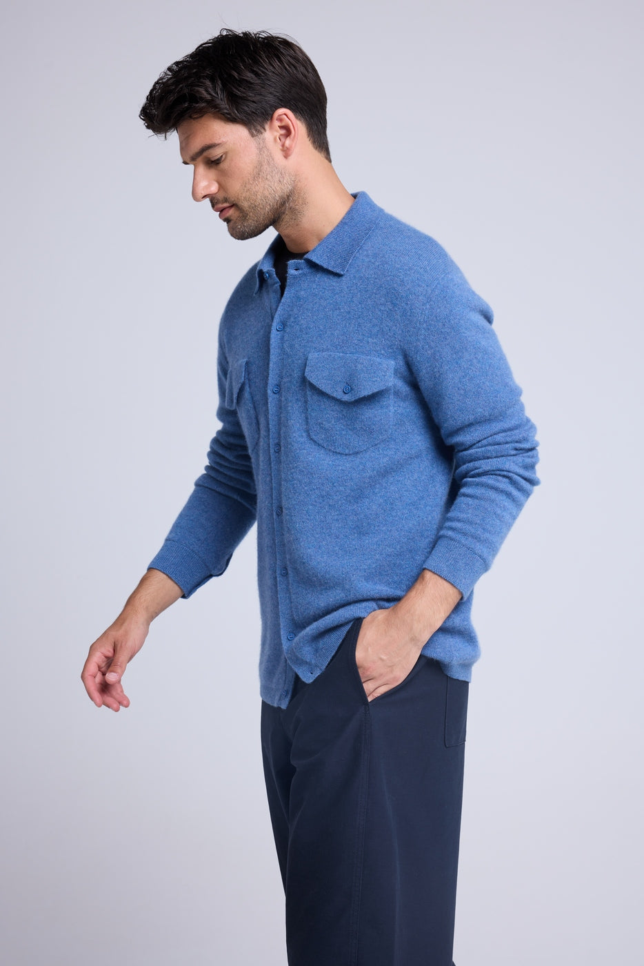 Camicia Sacha - Blu denim - Uomo