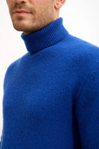 4 Thread Roll Neck Sweater - Sacha - Outremer