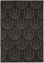 Santorini - Tapis D'Intérieur/Extérieur - Polypropylène - Noir