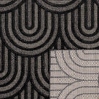 Santorini - Tapis D'Intérieur/Extérieur - Polypropylène - Noir