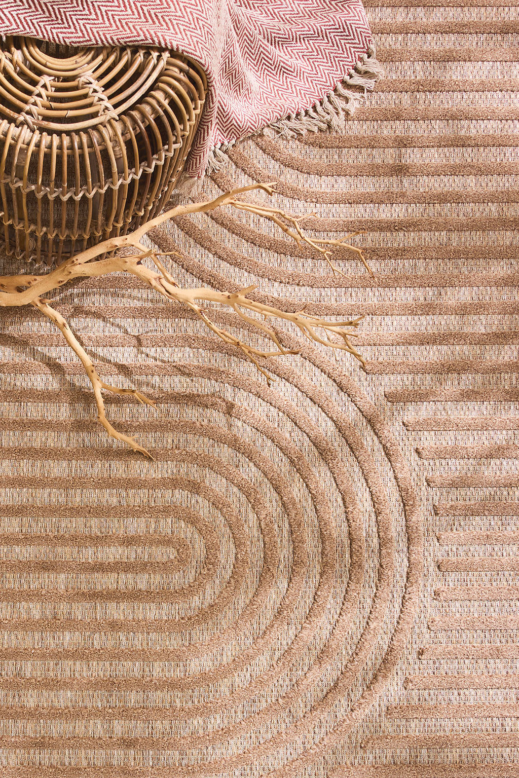 Indoor and outdoor rug SANTORINI 986 BEIGE: SAN986BEI Nazar rugs