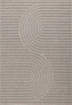 Alfombras de interior y exterior con motivos de arcos simétricos SANTORINI 986 GRIS: SAN986GRI Alfombras Nazar