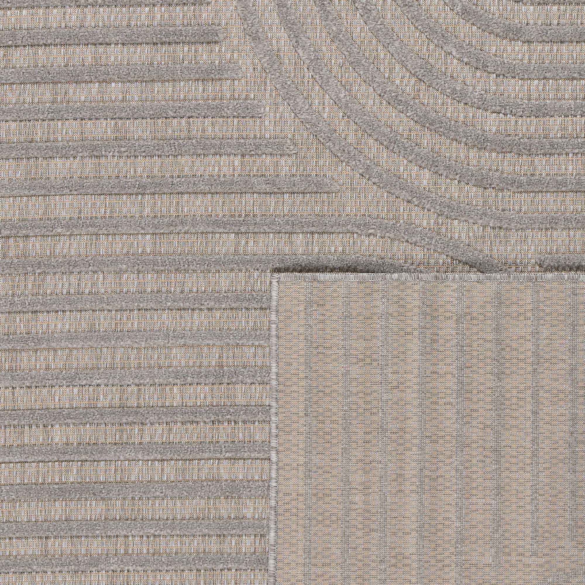 Alfombras de interior y exterior con motivos de arcos simétricos SANTORINI 986 GRIS: SAN986GRI Alfombras Nazar