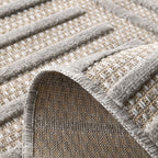 Alfombras de interior y exterior con motivos de arcos simétricos SANTORINI 986 GRIS: SAN986GRI Alfombras Nazar
