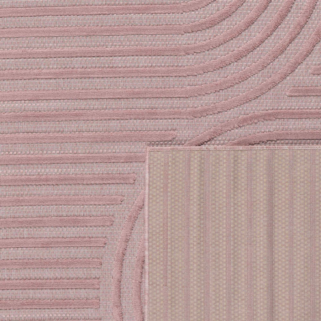Santorini 986 Rug - Graphic Pattern - Pink - Indoor / Outdoor