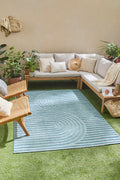 Alfombras de interior y exterior con motivos de arcos simétricos SANTORINI 986 TURQUESA: SAN986TUR Alfombras Nazar