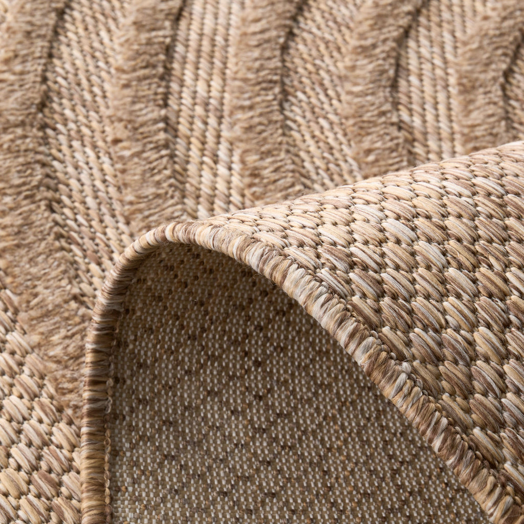 Indoor and outdoor rug with wave patterns SANTORINI Beige: SAN987BEI Nazar rugs