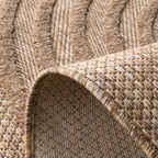 Indoor and outdoor rug with wave patterns SANTORINI Beige: SAN987BEI Nazar rugs