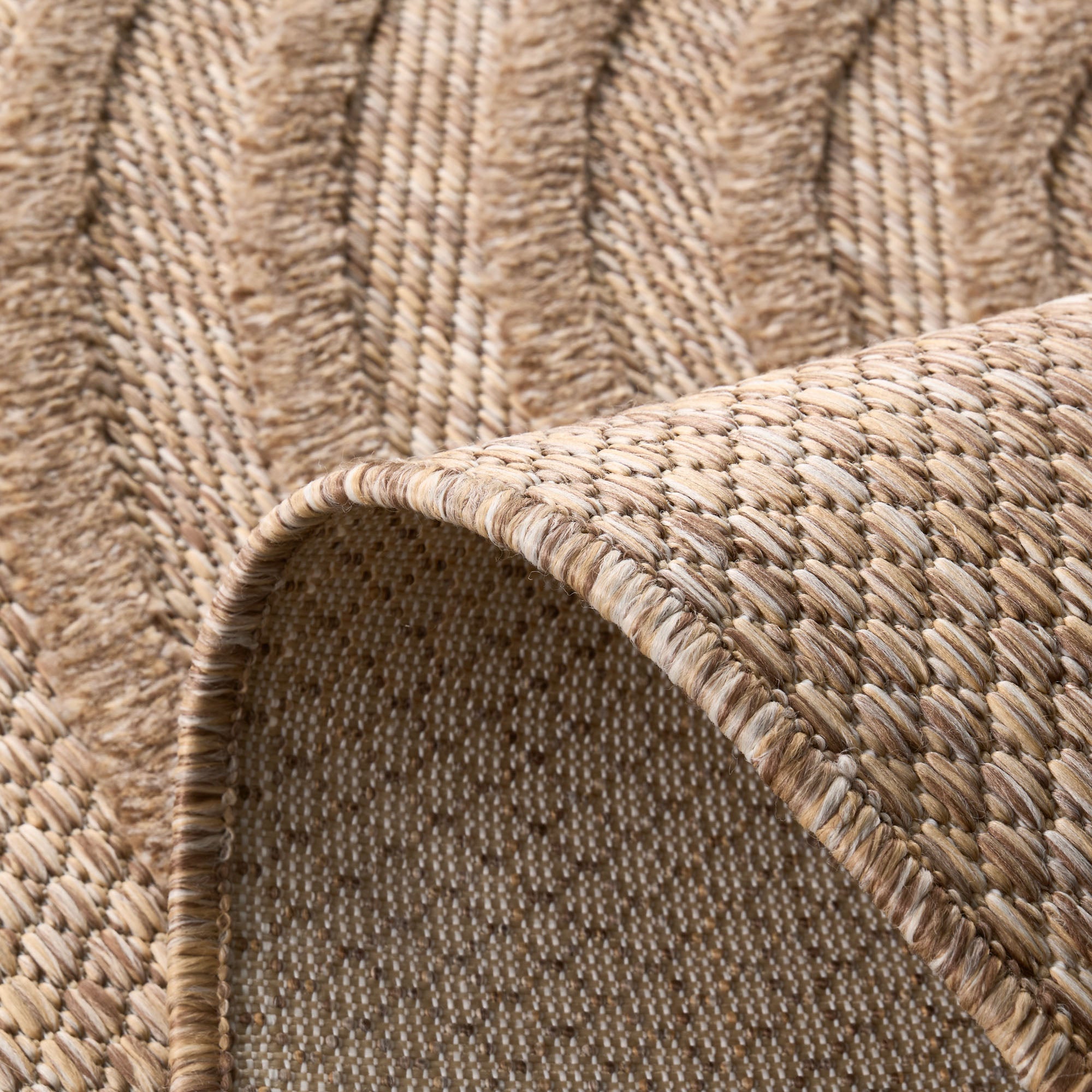Indoor and outdoor rug with wave patterns SANTORINI Beige: SAN987BEI Nazar rugs