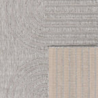 Alfombra interior y exterior con motivos ondulados SANTORINI Gris: SAN987GRI Alfombras Nazar