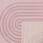 Santorini 987 Rug - Graphic Pattern - Pink - Indoor / Outdoor
