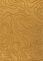 Alfombra de interior y exterior con estampado abstracto Santorini Yellow: SAN988JAU Alfombras Nazar