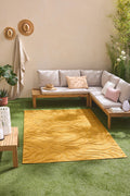 Alfombra de interior y exterior con estampado abstracto Santorini Yellow: SAN988JAU Alfombras Nazar