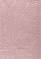 Alfombra interior y exterior con estampado abstracto Santorini Rose: SAN988ROS Alfombras Nazar