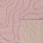 Alfombra interior y exterior con estampado abstracto Santorini Rose: SAN988ROS Alfombras Nazar