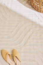 Alfombra gráfica blanca: SAN989BLA Alfombras Nazar