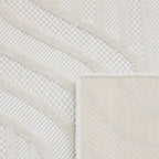Alfombra gráfica blanca: SAN989BLA Alfombras Nazar