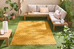 Alfombra con estampado gráfico para interior y exterior Santorini Yellow: SAN989JAU Alfombras Nazar