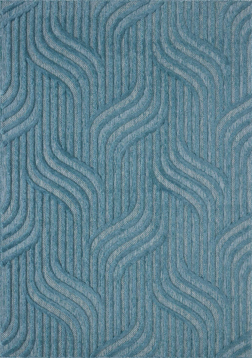 Santorini - Tapis D'Intérieur/Extérieur - Polypropylène - Turquoise