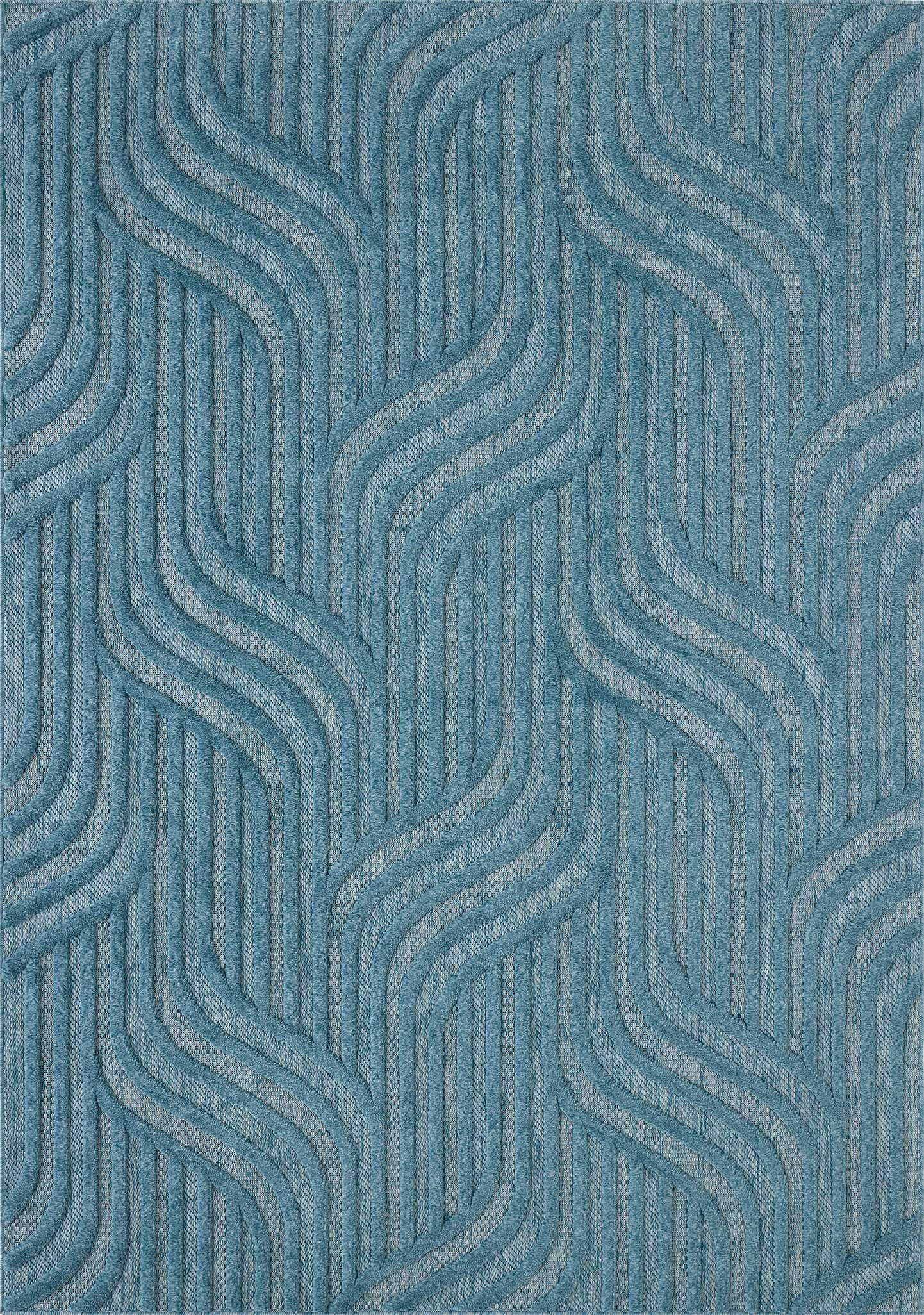 Santorini - Tapis D'Intérieur/Extérieur - Polypropylène - Turquoise