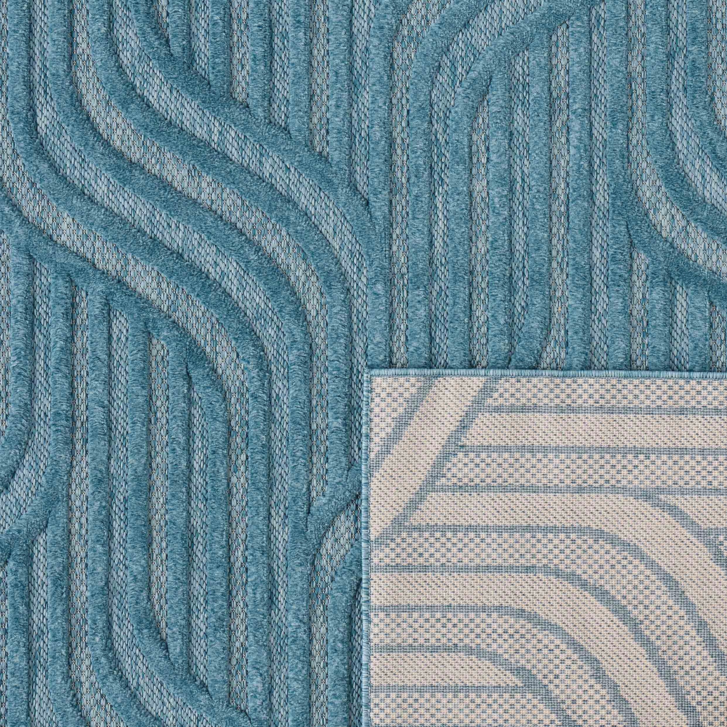 Santorini - Tapis D'Intérieur/Extérieur - Polypropylène - Turquoise