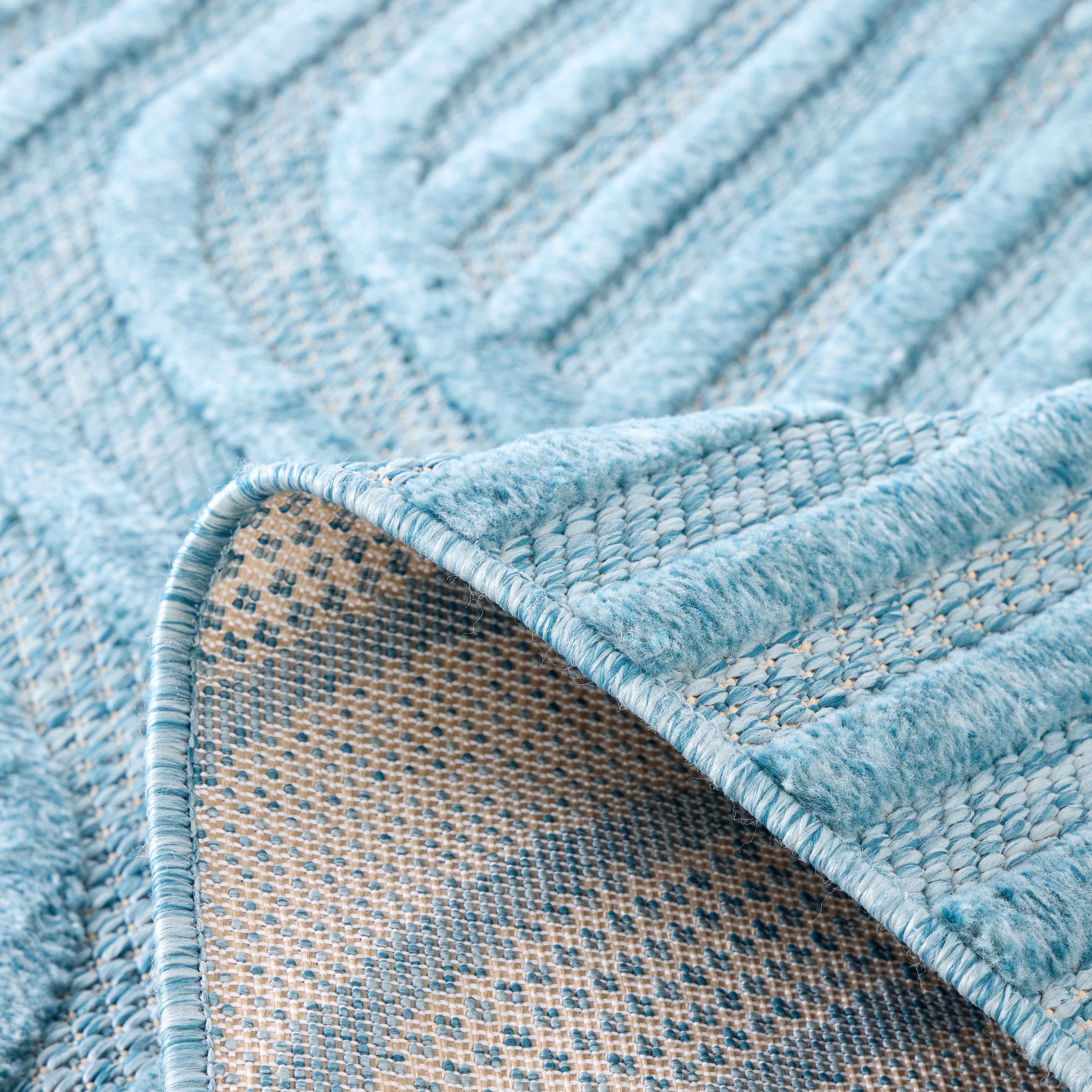 Santorini - Tapis D'Intérieur/Extérieur - Polypropylène - Turquoise
