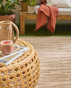 Alfombras estampadas de interior y exterior en color beige: SAN990BEI Alfombras Nazar