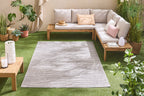 Gray patterned indoor and outdoor rugs: SAN990GRI Nazar rugs