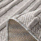 Gray patterned indoor and outdoor rugs: SAN990GRI Nazar rugs