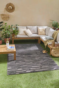 Alfombras estampadas de interior y exterior Negro: SAN990NOI Alfombras Nazar