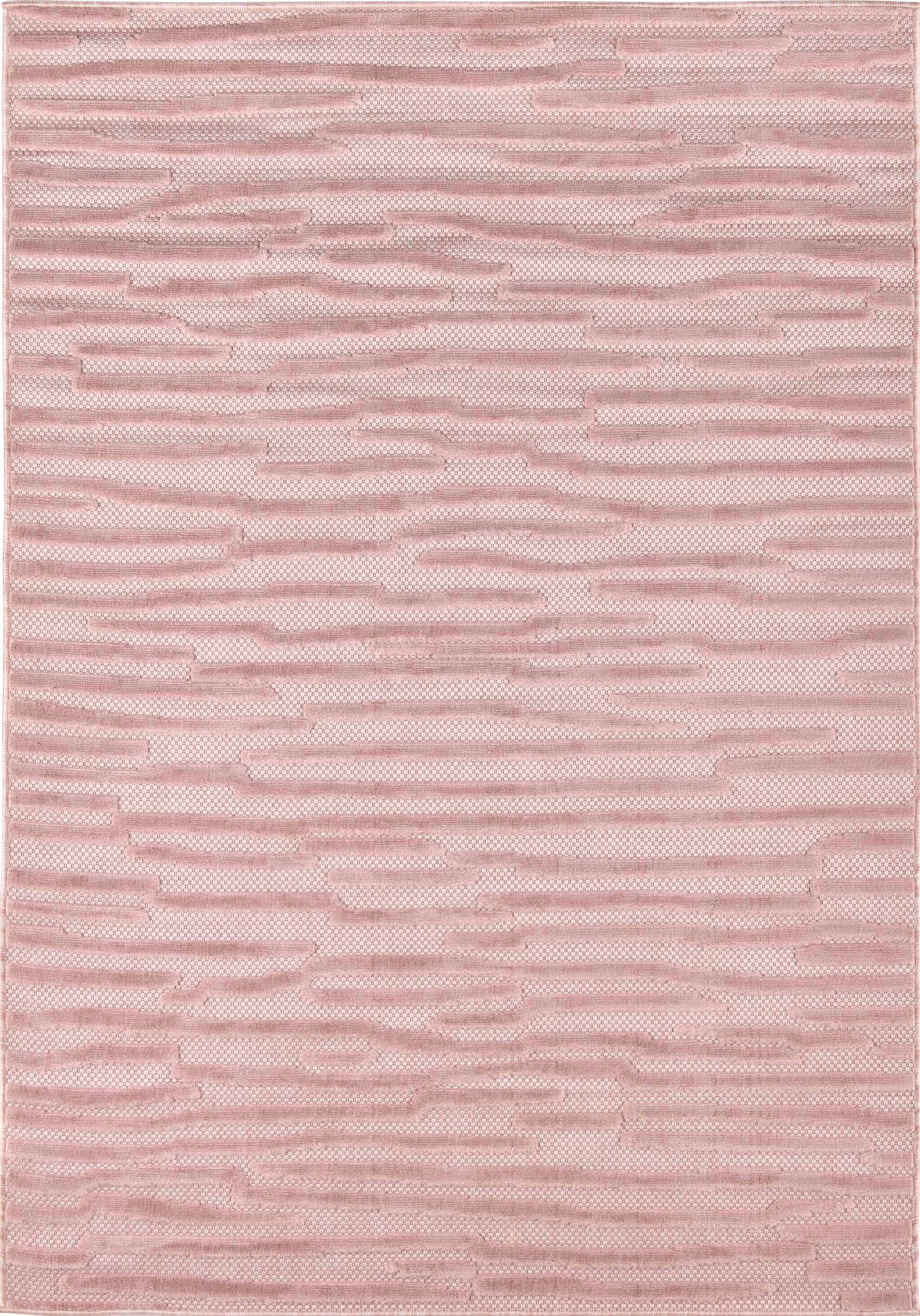 Santorini 990 Rug - Graphic Pattern - Pink - Indoor / Outdoor