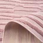 Santorini 990 Rug - Graphic Pattern - Pink - Indoor / Outdoor
