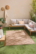 Santorini 991 Rug - Graphic Pattern - Beige - Indoor / Outdoor