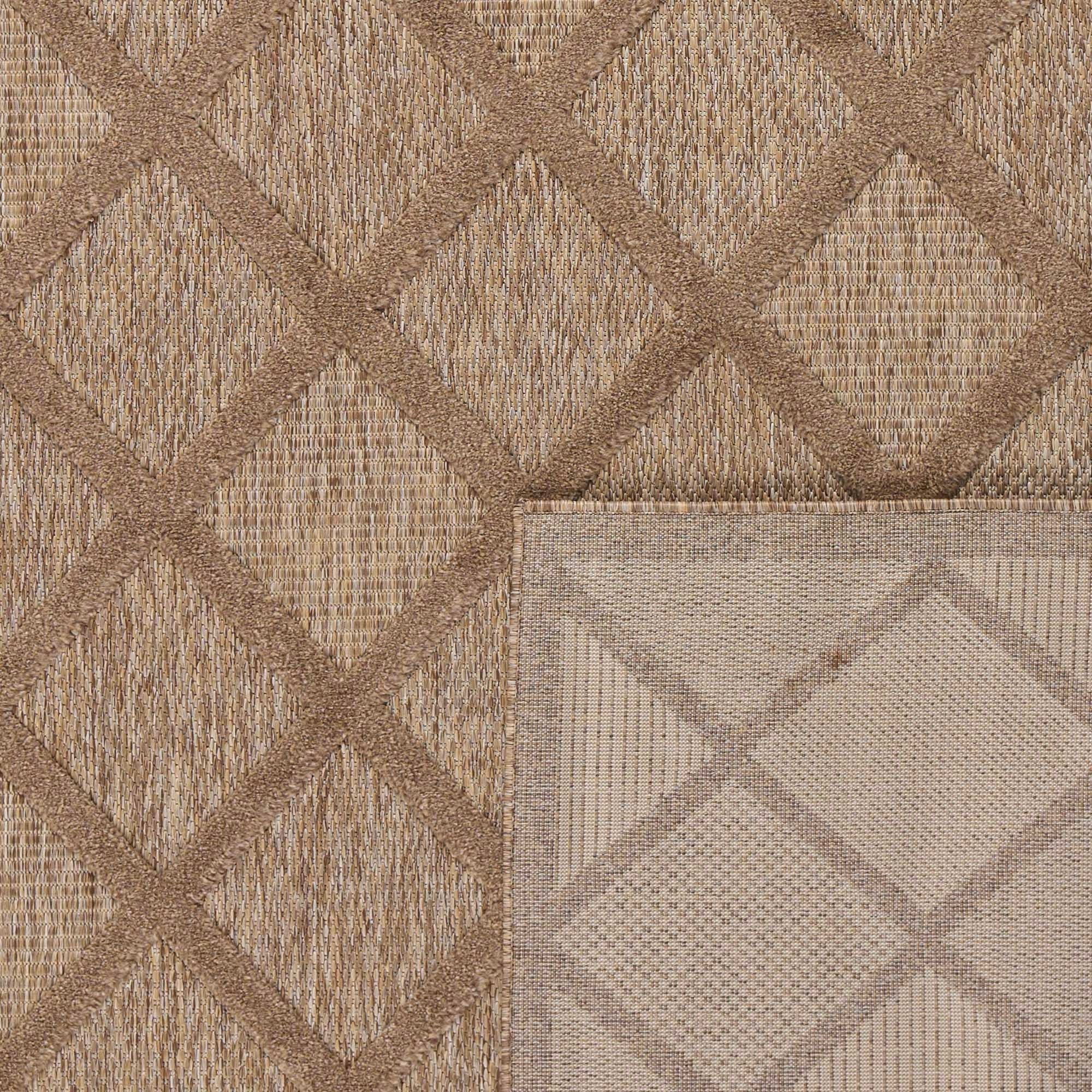 Santorini 991 Rug - Graphic Pattern - Beige - Indoor / Outdoor