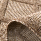 Santorini 991 Rug - Graphic Pattern - Beige - Indoor / Outdoor
