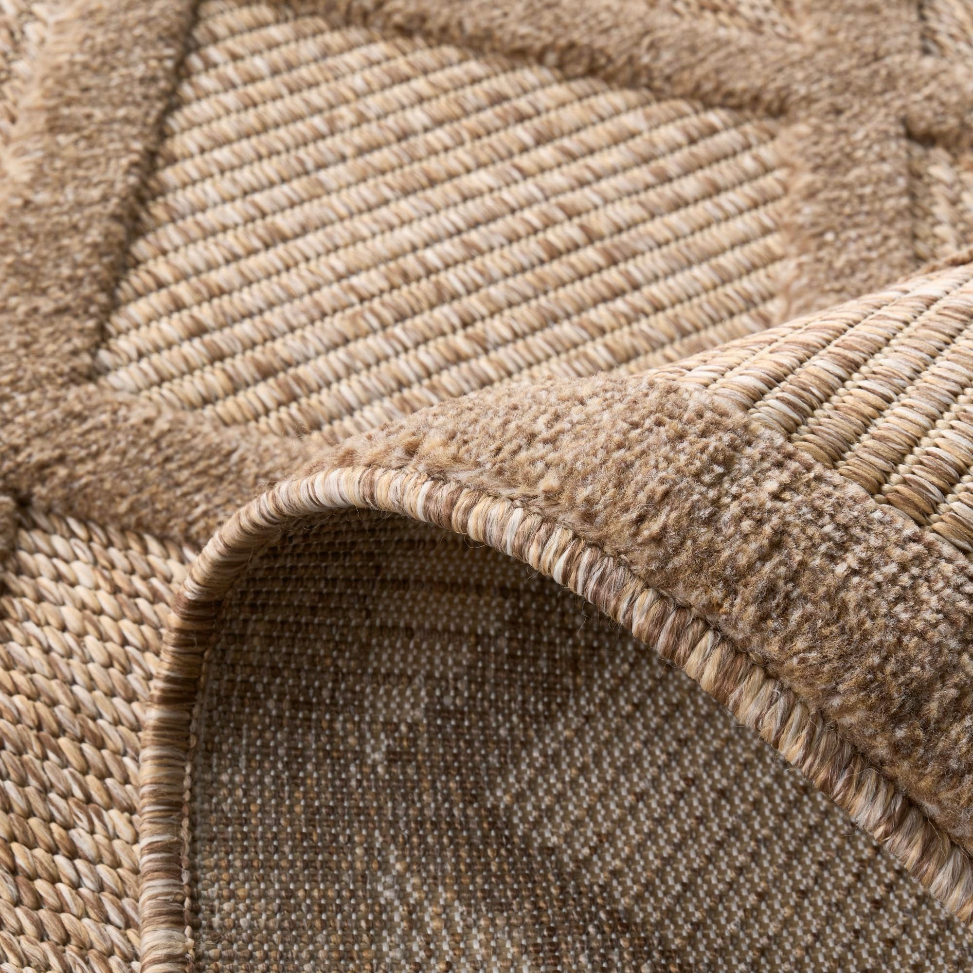 Santorini 991 Rug - Graphic Pattern - Beige - Indoor / Outdoor