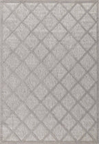 Santorini 991 Rug - Graphic Pattern - Gray - Indoor / Outdoor