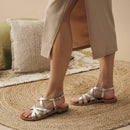 Couleur Pourpre - Sandalias Jammat - Plata
