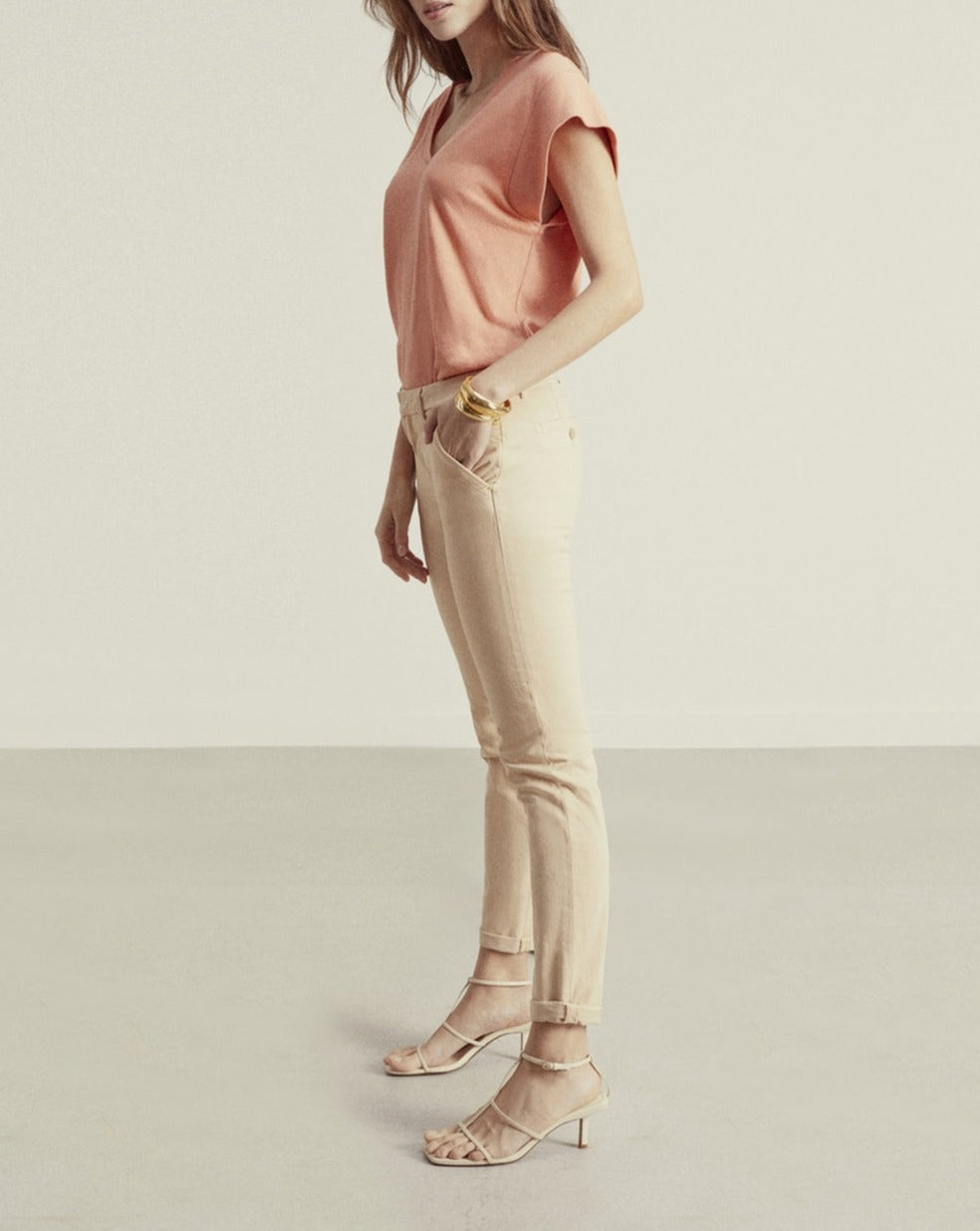 Pantalón Chino Sandy 2 Basic - Hazelnut - Mujer