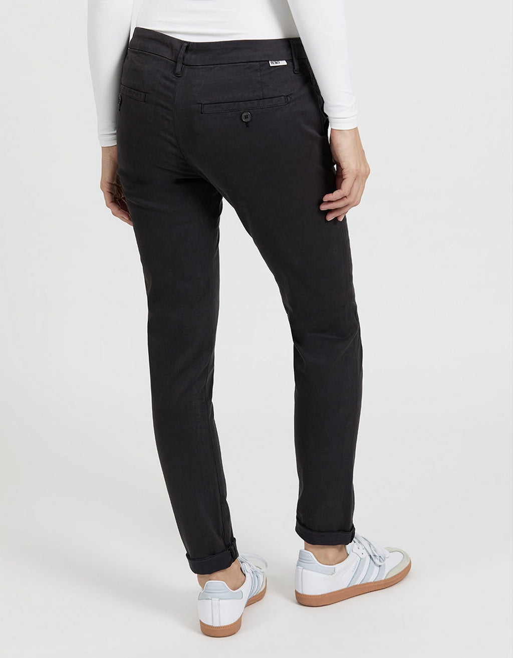 Sandy 2 Basic Chino Trousers - Carbon - Women