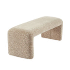 Saran - Banc - Tissu Léopard - Beige