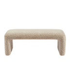 Saran - Banc - Tissu Léopard - Beige