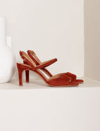 Amalia Heeled Sandals - Cherry Burnt - Women