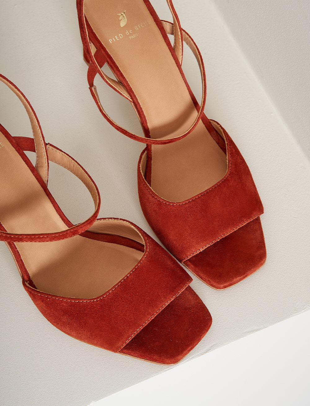 Amalia Heeled Sandals - Cherry Burnt - Women